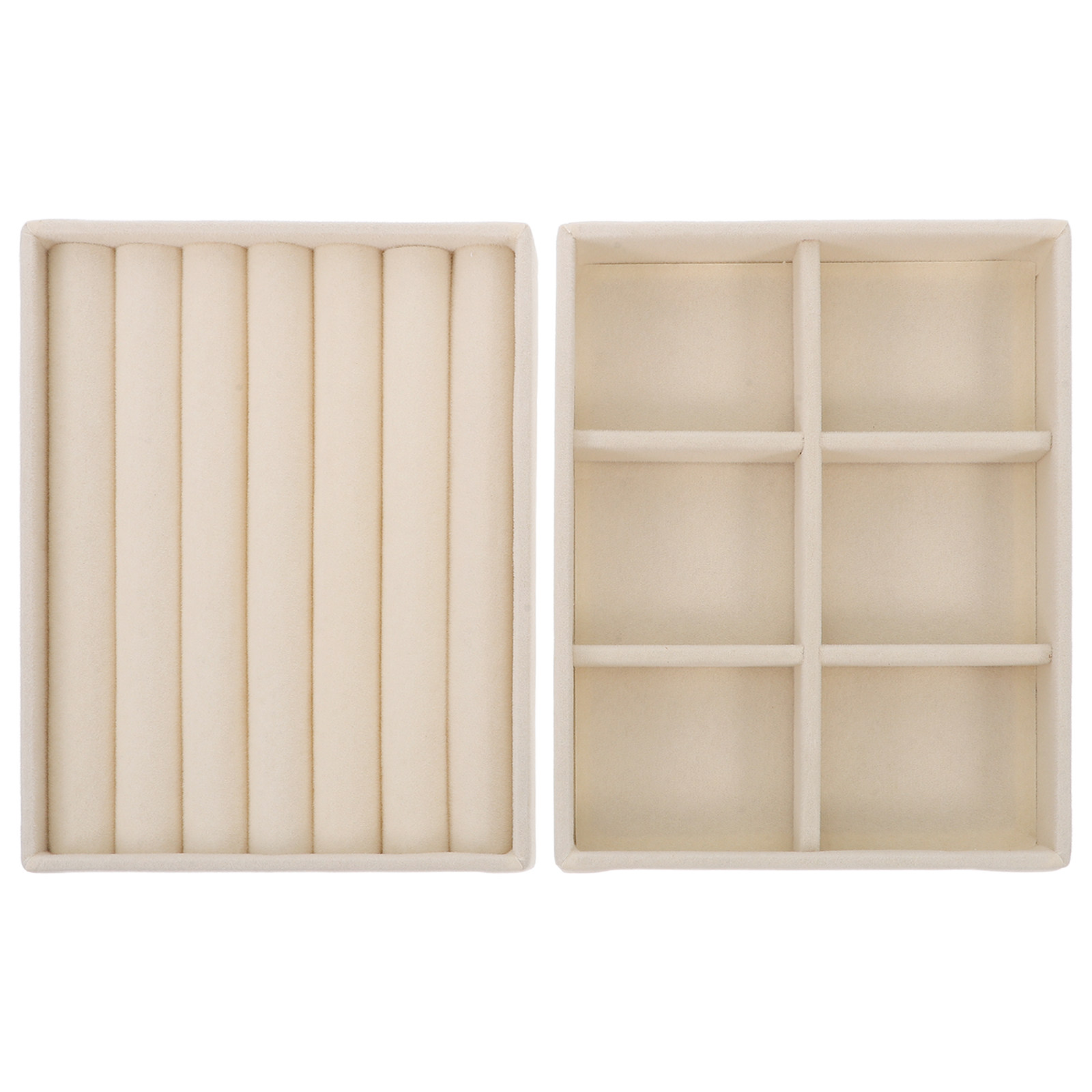 Drawer Organizer Tray - 2 шт. органайзер для украшений, бежевый,