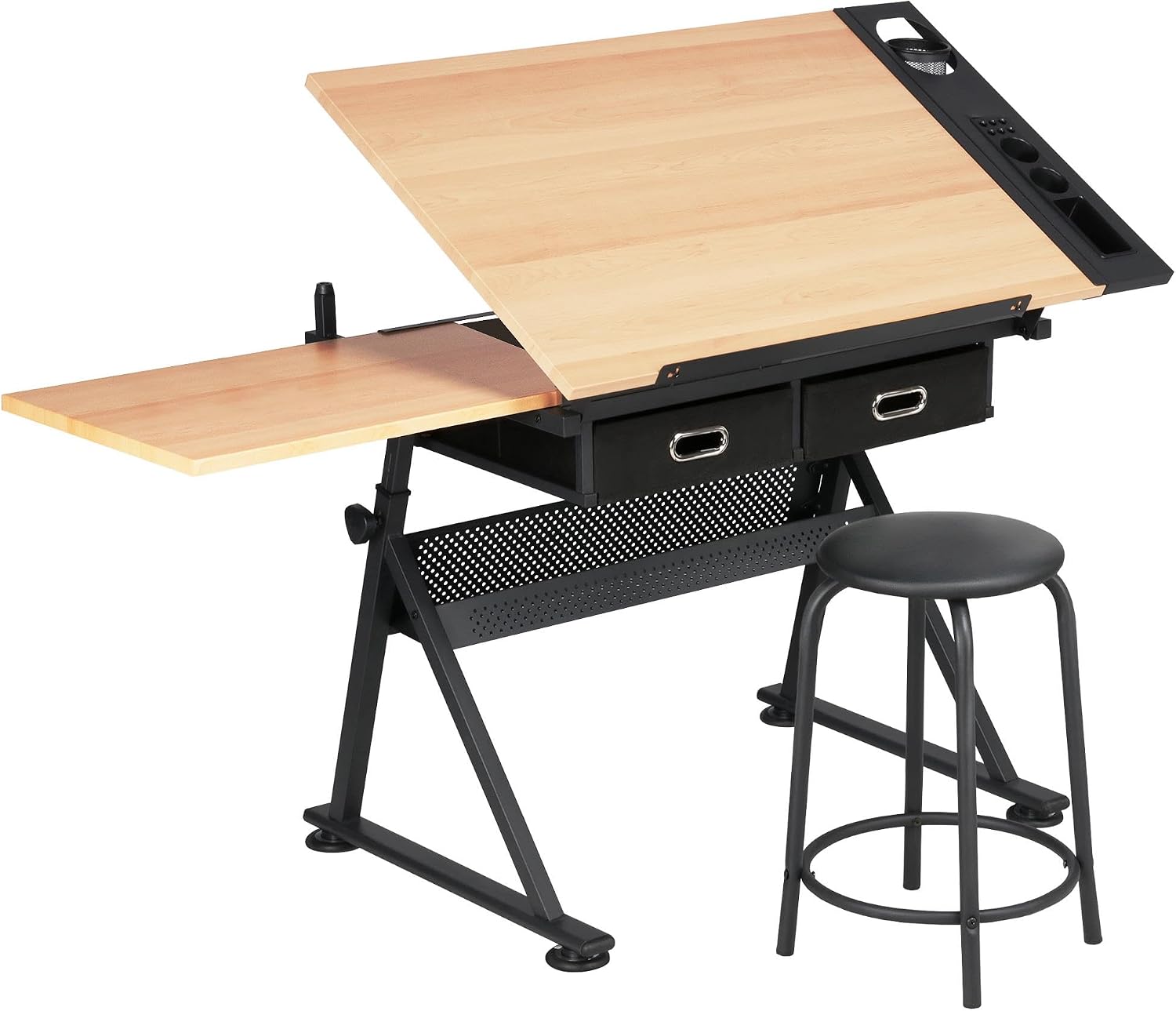 Office Furniture Modern - Регулируемый чертежный стол с подходящим табуретом,