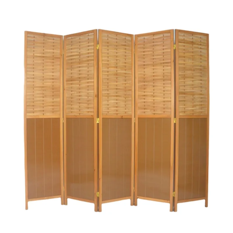 Room Divider Bamboo - Винтажная складная перегородка из бамбукового дерева