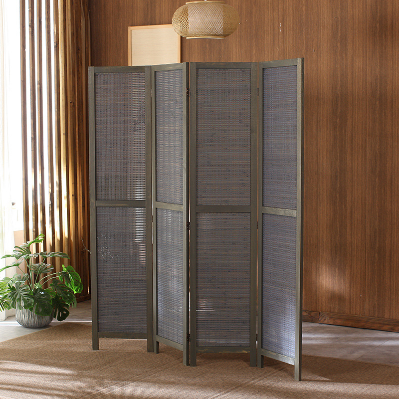 Room Divider Bamboo - 2025 рок-серый корейский стиль, перегородка для