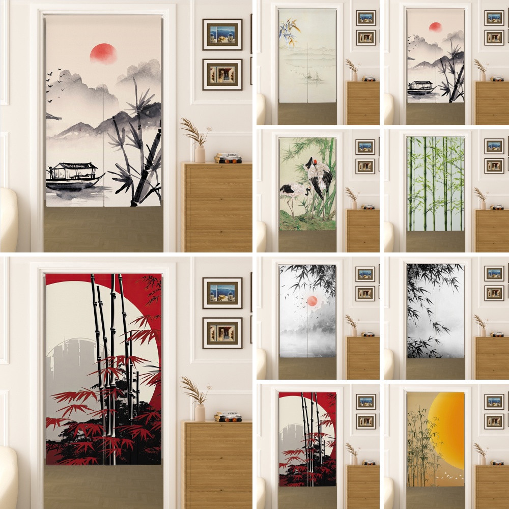 Японская занавеска норен в сти – обзор и цена Room Divider Bamboo